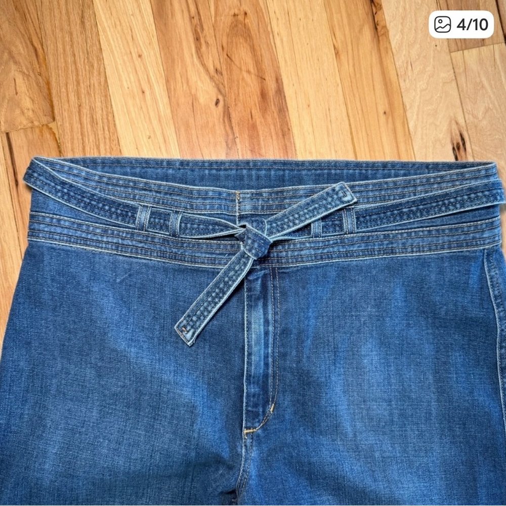 Joe's Jeans Flare Wide-Leg in Penny Blue - Picture 6 of 10